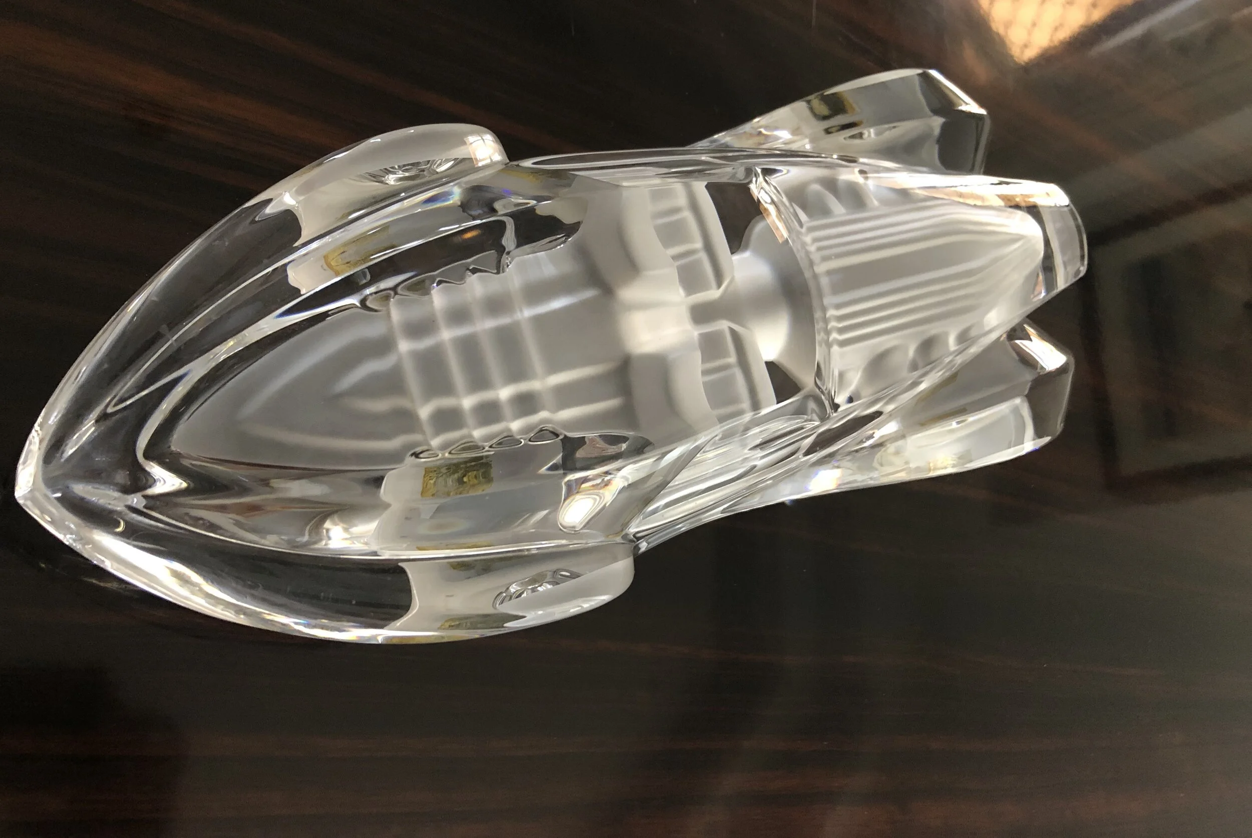 DAUM ' COUPE RIVIERA' CRYSTAL CAR. SOLD — Mandalay Design CO.